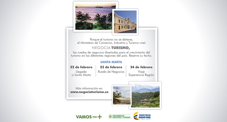 "Negocia Turismo" llega a la ciudad de Santa Marta