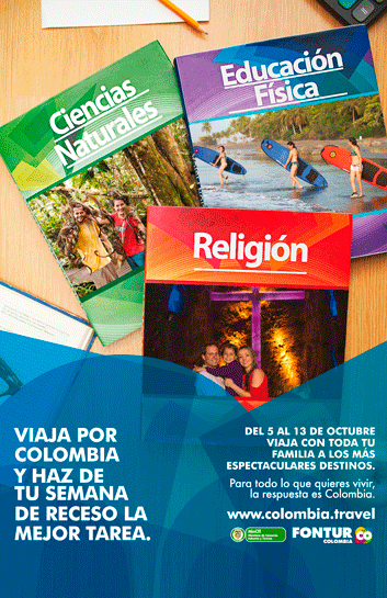 Viaja por Colombia y haz de tu semana de receso la mejor tarea