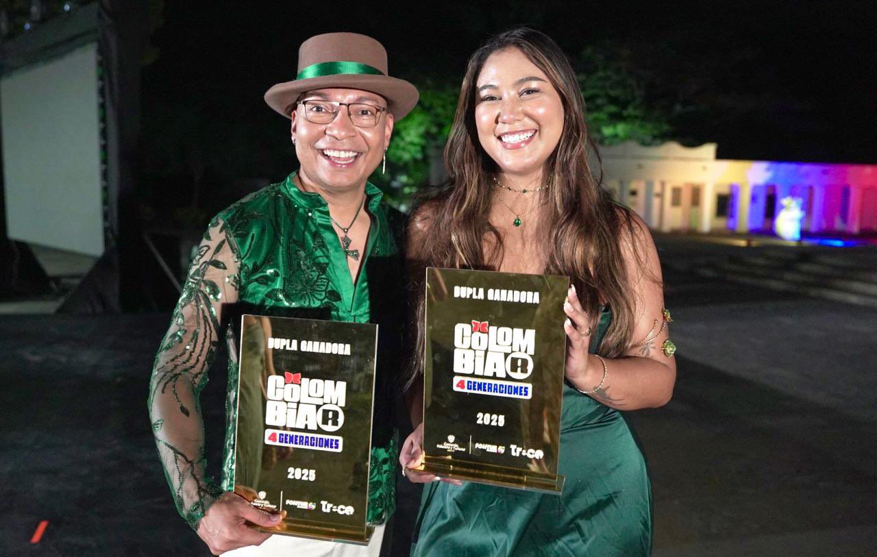 Foto: Fontur Herwin Carreño y Dazzling Geymar, ganadores de Colombiar 4 generaciones.