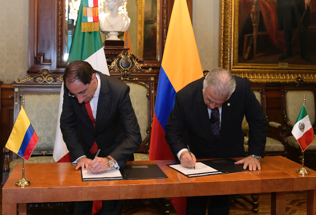 Colombia y México firman memorando de entendimiento para fomento de la cooperación en el sector turístico