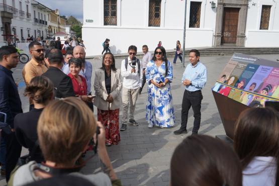 Entrega de la implementación de señalización turística peatonal en el Centro Histórico de Popayán.