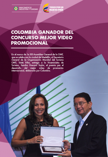 Colombia ganador del concurso Mejor Video Promocional