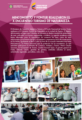 MinComercio y Fontur realizaron el X Encuentro Turismo de Naturaleza