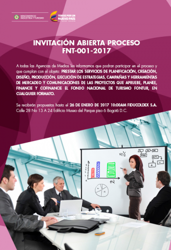 Invitación Abierta Proceso FNT - 001 - 2017